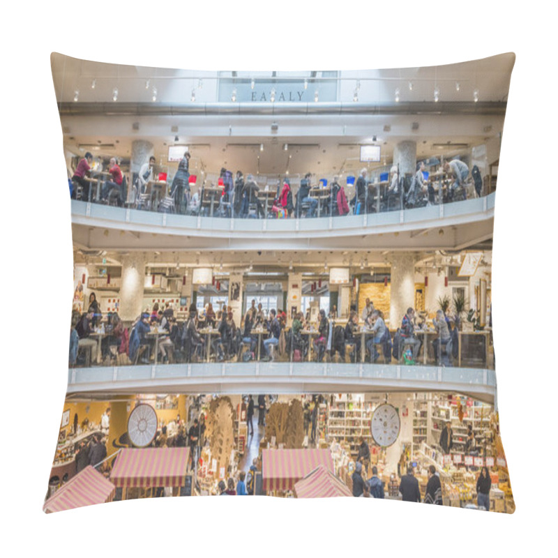 Personality  Eataly Is A Chain Supermarket Selling All Products Related To Italian Gastronomy. This Supermarket Is Located In Porta Garibaldi, Milan Pillow Covers