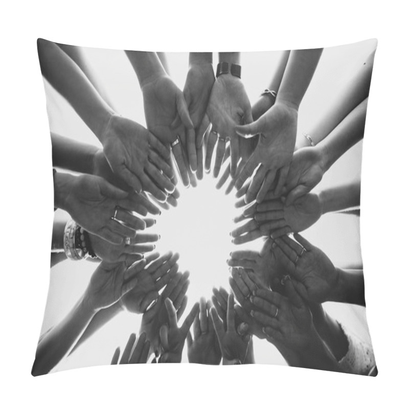 Personality  Hands  Form A Circle  Pillow Covers