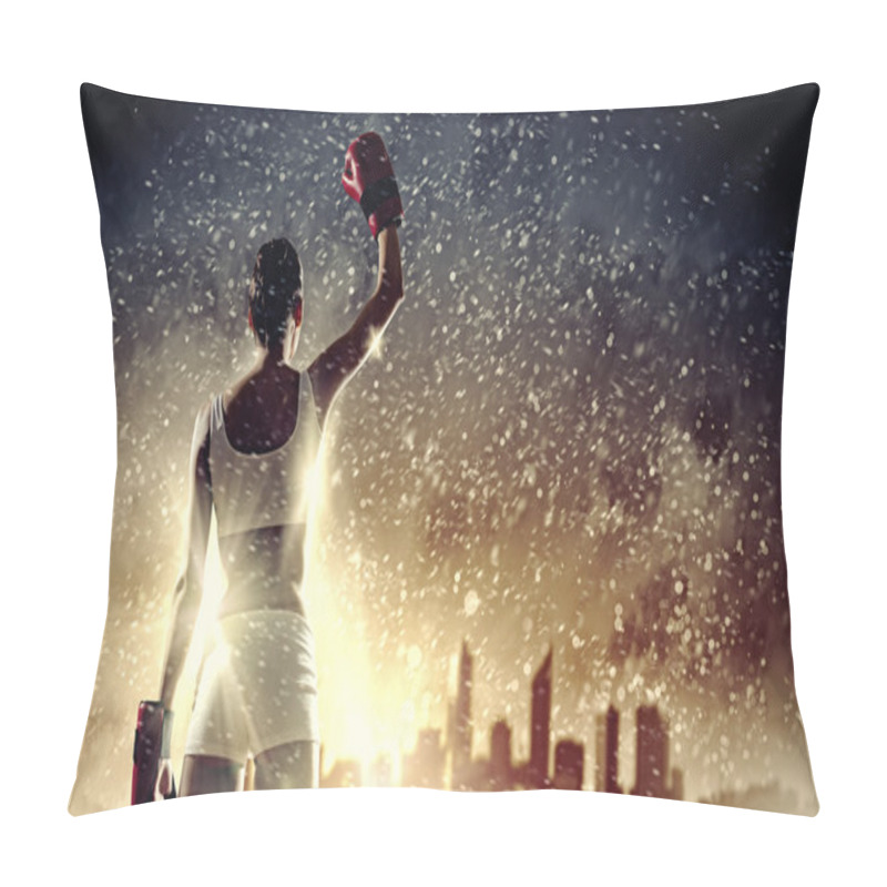 Personality  Young Boxer Woman Pillow Covers