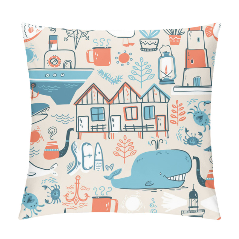 Personality  North Sea ,scandinavian Style Symbols Pillow Covers