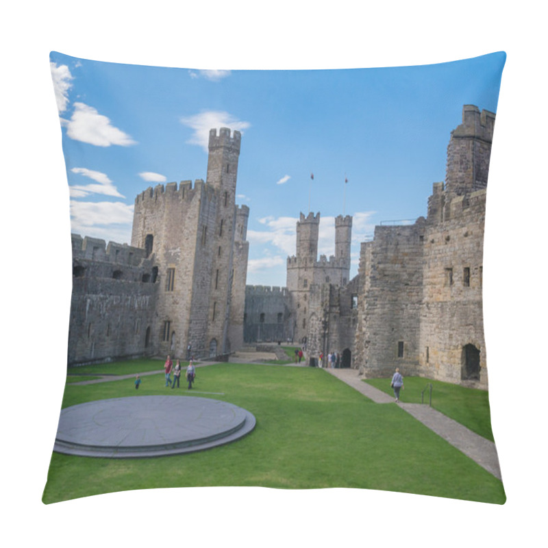 Personality  Caernarfon Castle, North Wales Pillow Covers