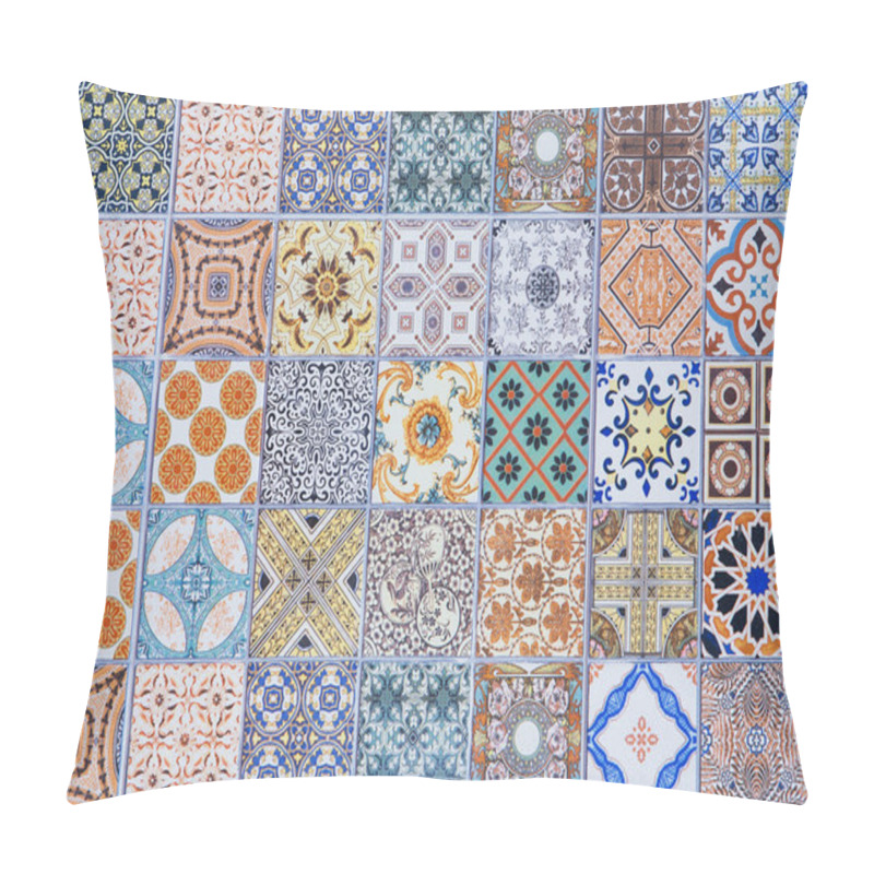 Personality  Ceramic Tiles Patterns From Portugal. Pillow Covers