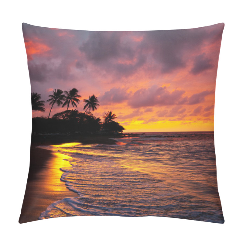 Personality  Tropical Beach On Hawaii Pillow Covers