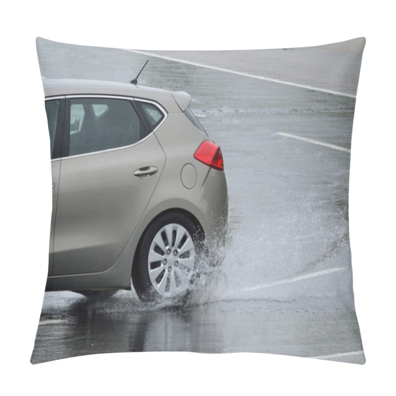 Personality  Skid Control Practice And Driving Training - Closeup Pillow Covers