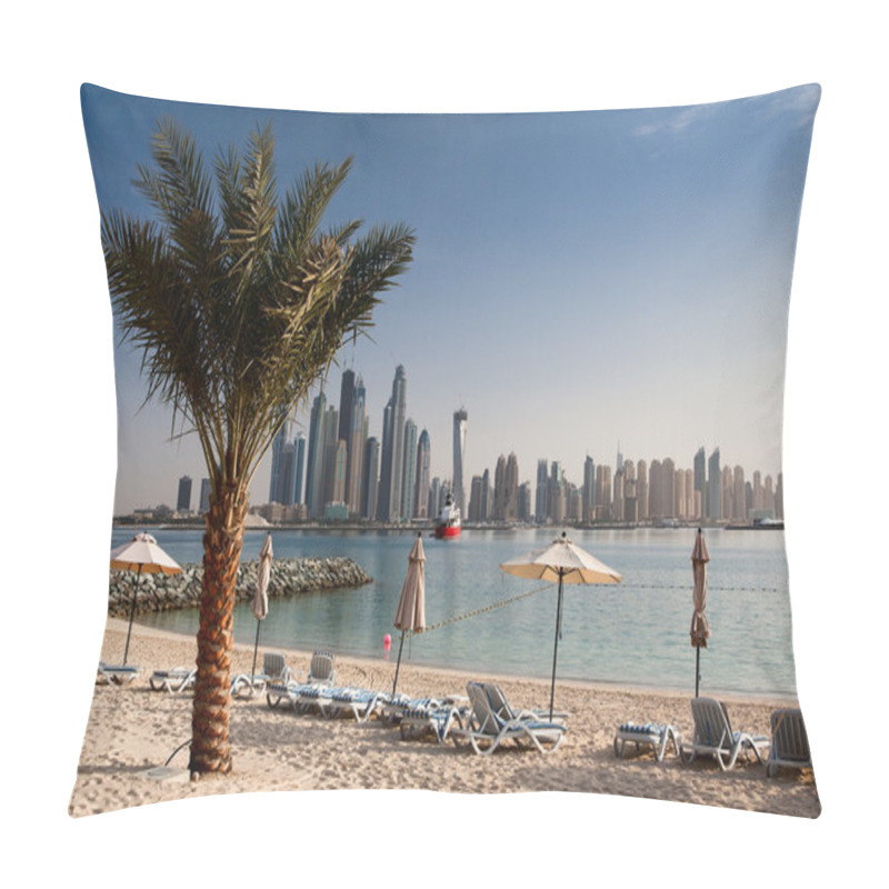 Personality  On The Beach In Dubai Pillow Covers