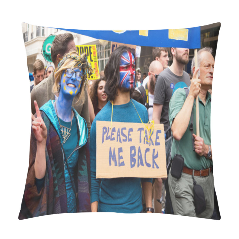 Personality  March For Europe In London Pillow Covers