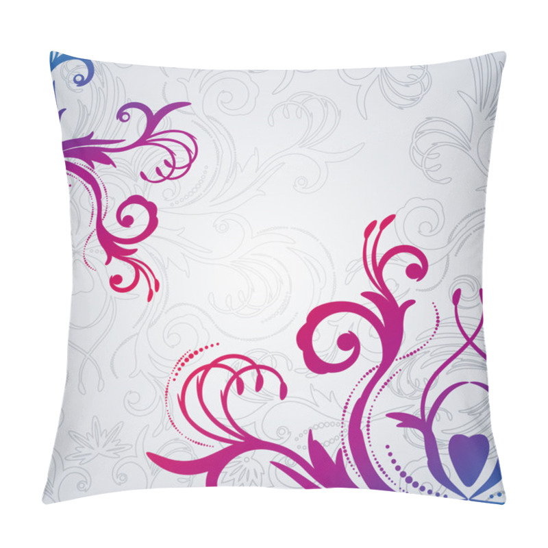 Personality  Abstract Floral Background With East Flowers. Pillow Covers