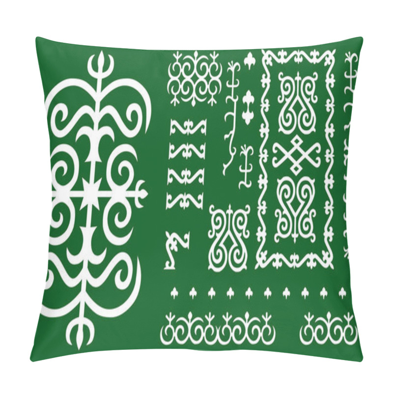 Personality  Caucasian Traditional Ornament. Vector Illustration. Pillow Covers