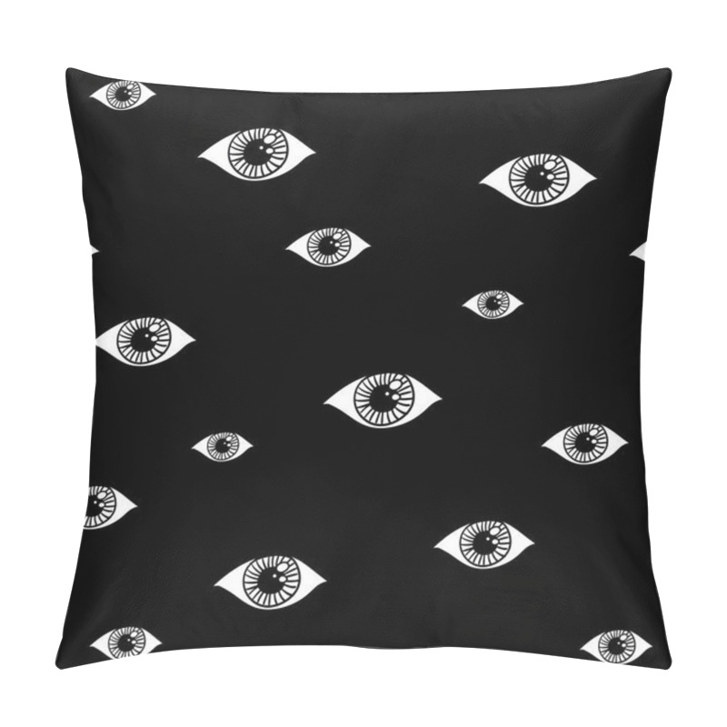 Personality  Open Eyes Pattern Pillow Covers