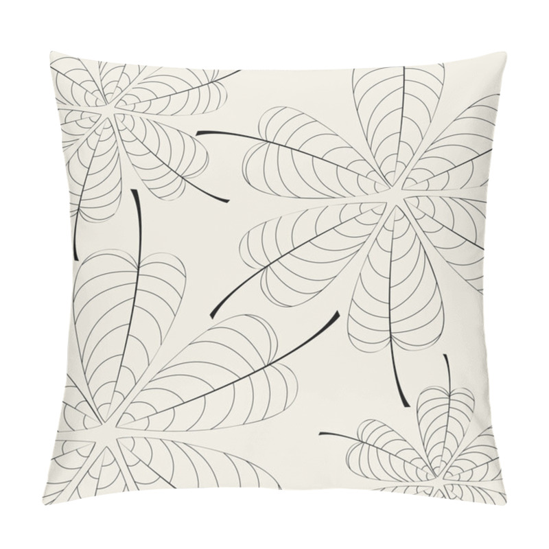 Personality  Elegant Autumn Leaves Illustration Pillow Covers