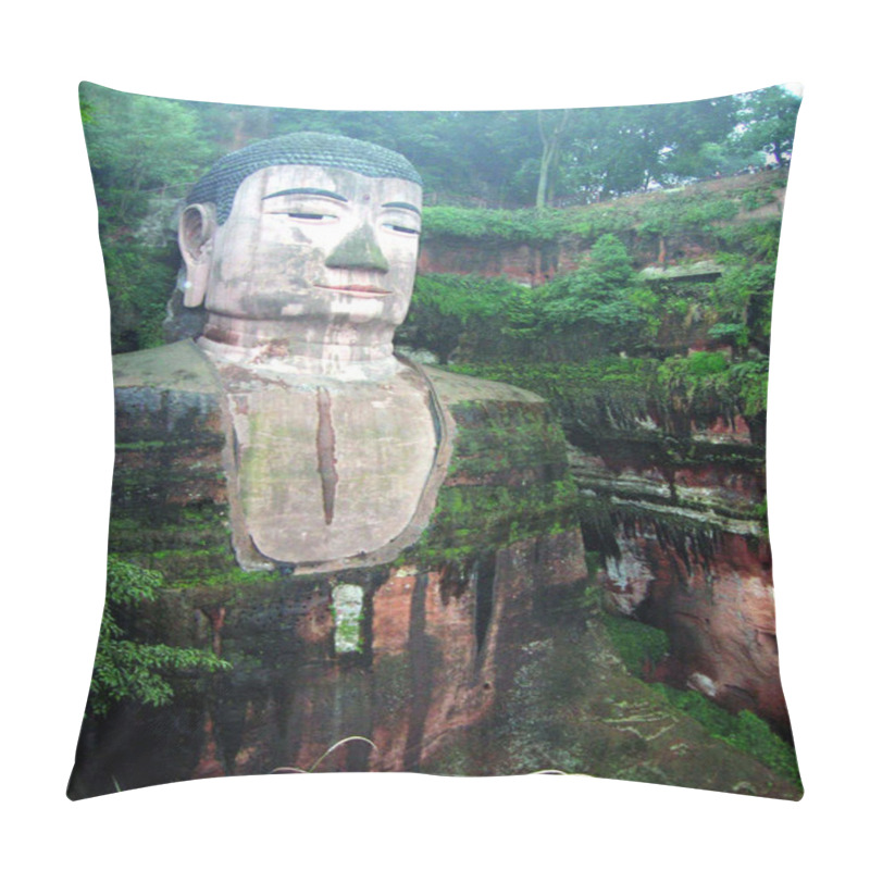 Personality  Sichuan Leshan Giant Buddha Building Landscape, China Pillow Covers