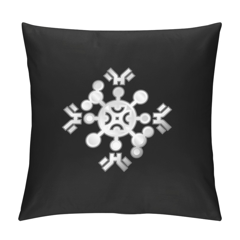 Personality  Antibodies Silver Plated Metallic Icon Pillow Covers