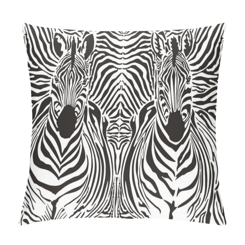 Personality  Zebra Pattern Background Pillow Covers