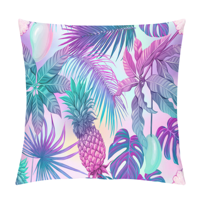 Personality  Seamless Pattern, Background With Tropical Plants, Pillow Covers