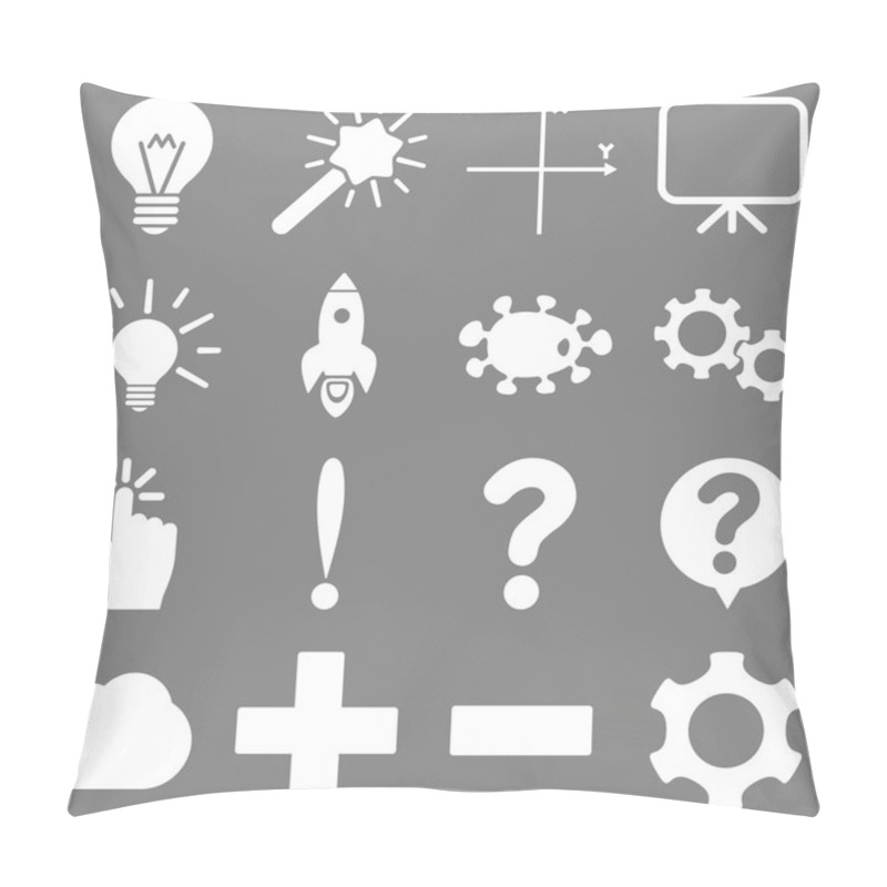 Personality  Basic Science And Knowledge Icons Pillow Covers