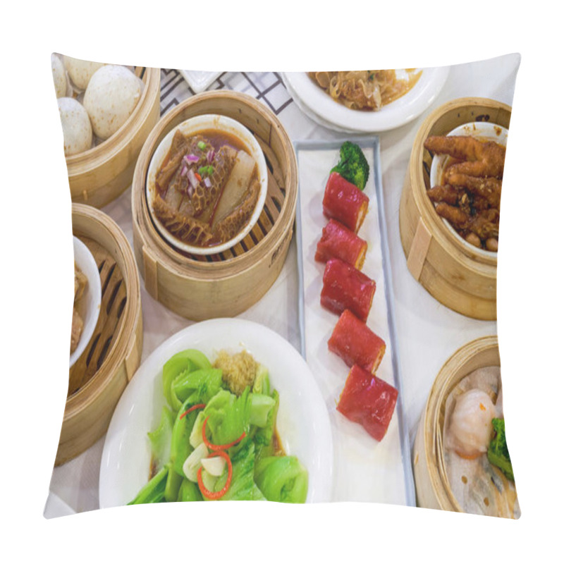 Personality  A Rich Table Of Cantonese Morning Tea And Dim Sum Pillow Covers