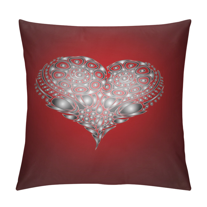 Personality  Vector Background With Abstract Heart. Pillow Covers