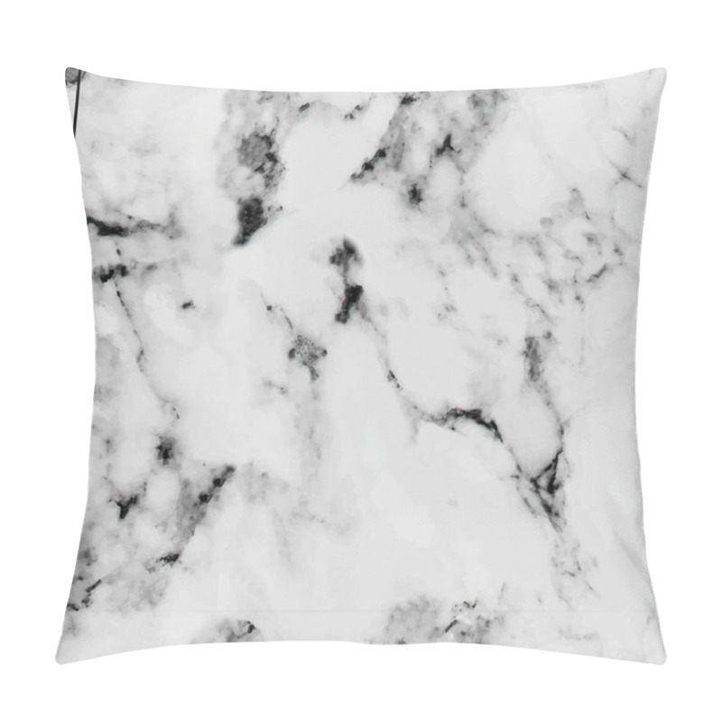 Personality  Black Marble Background With Natural Pattern, Natural Marble Pillow Covers