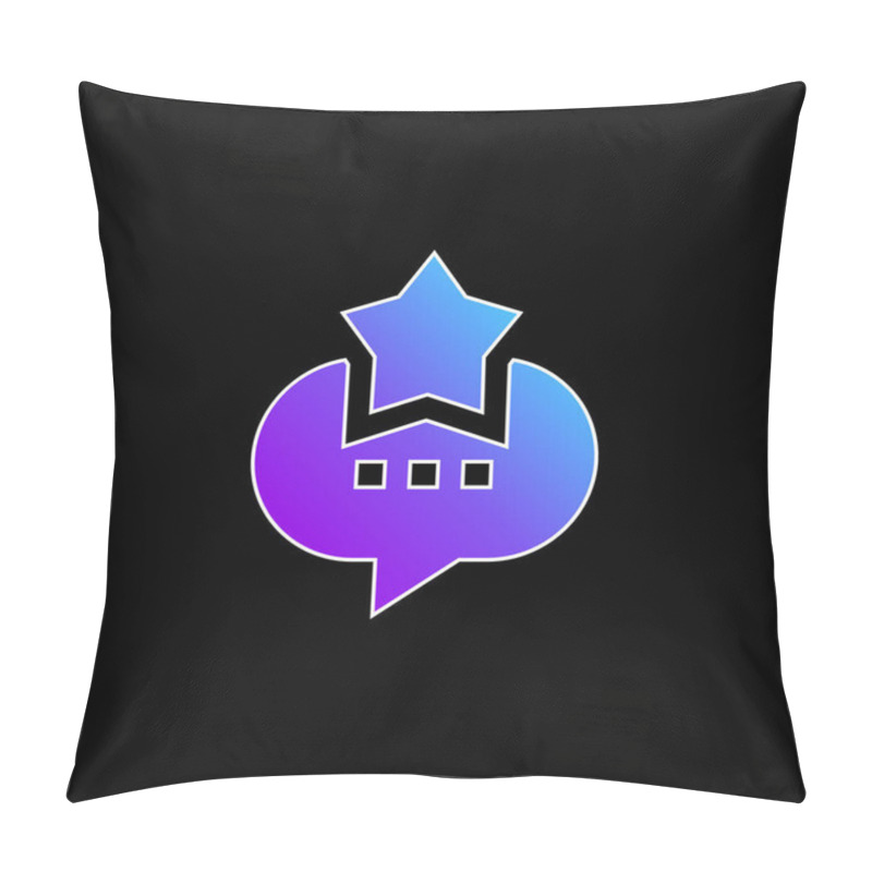 Personality  Best Blue Gradient Vector Icon Pillow Covers