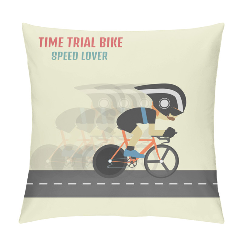 Personality  Hipster Cyclist Pillow Covers