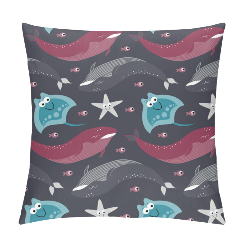 Personality  Whale Pattern Cartoon Style Design For Children Pillow Covers