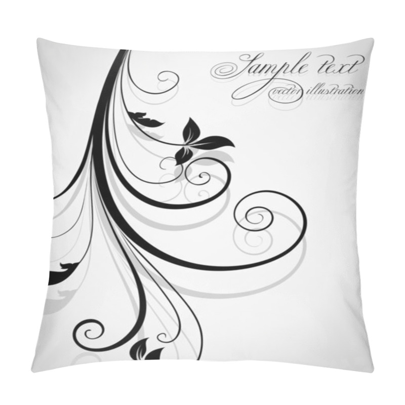 Personality  Hand Drawn Floral Background With Flowers, Greeting Vector Card For Retro Summer Design. Pillow Covers