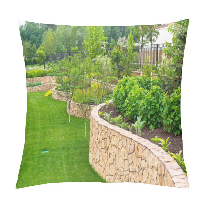 Personality  Natural Landscaping In Home Garden Pillow Covers