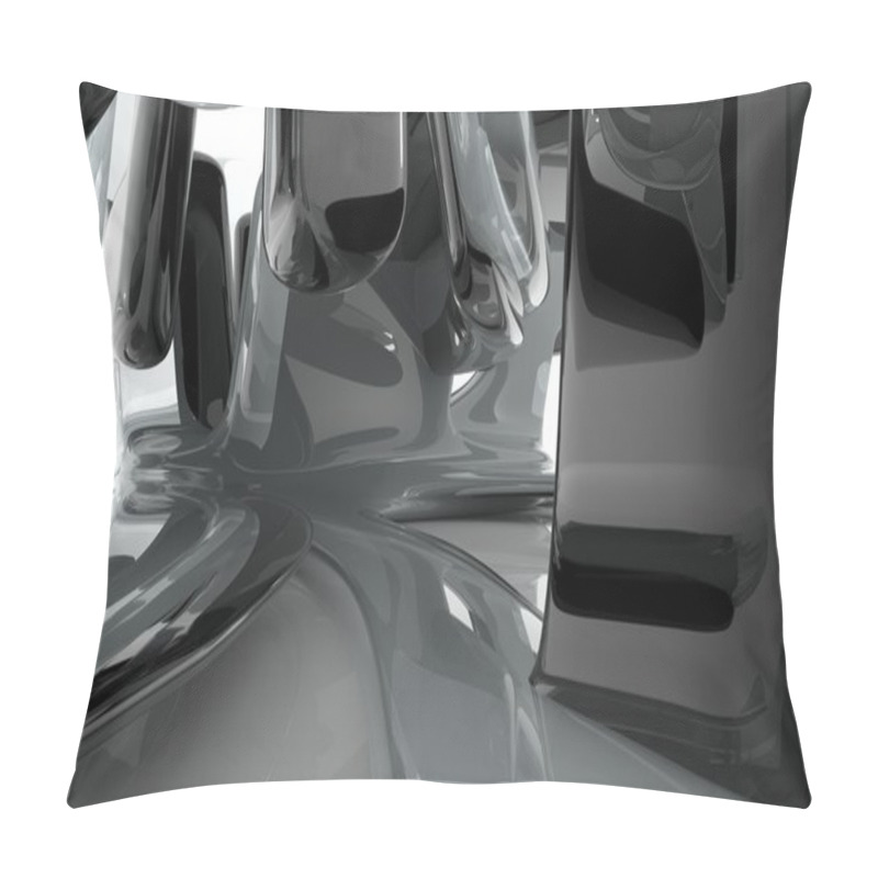 Personality  Abstract Architecture. Concept Of Organic Architecture. Pillow Covers