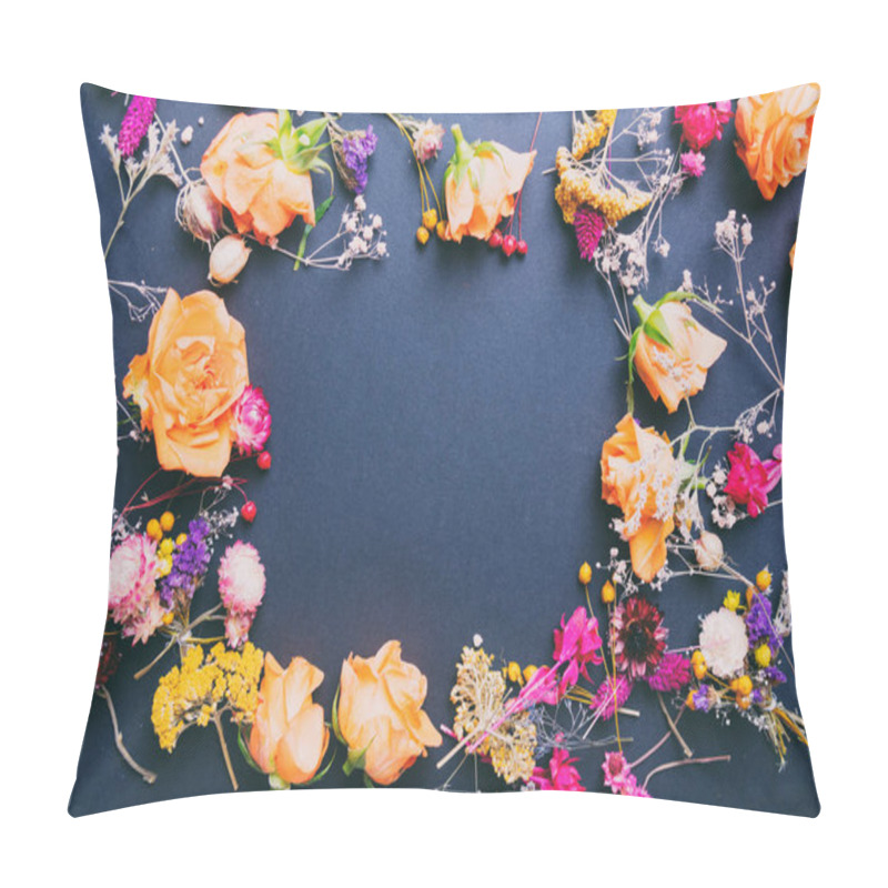 Personality  Yellow Roses And Other Flowers Pillow Covers