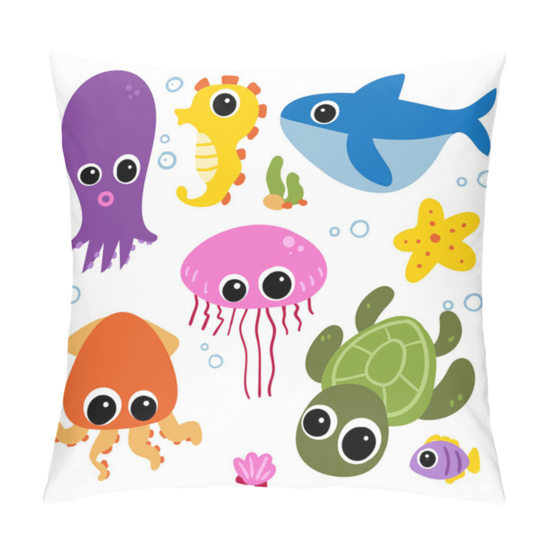 Personality  Ocean Vector Collection Design, Animals Vector Collection Design Pillow Covers