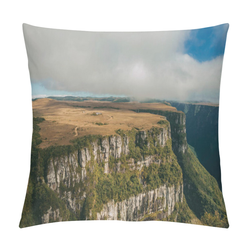 Personality  Fortaleza Canyon With Steep Cliffs And Plateau Pillow Covers