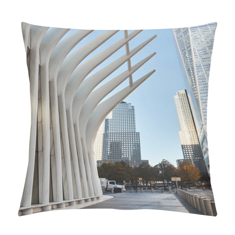 Personality  A View Of The World Trade Center In New York City. Pillow Covers