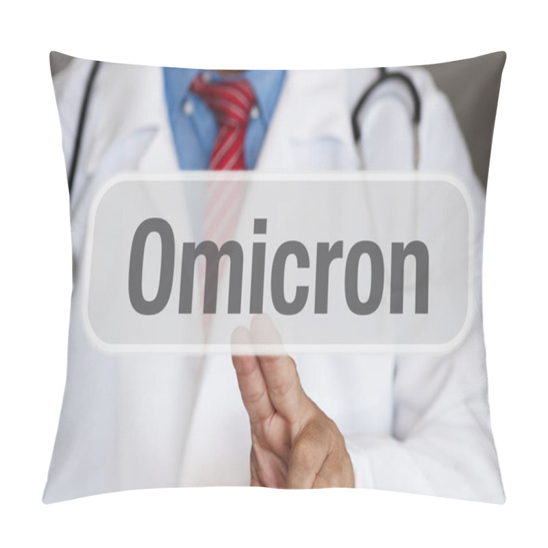 Personality  Warning Doctor: Omicron Variant - New Variant Of Covid 19 B 1.1.529 Pillow Covers