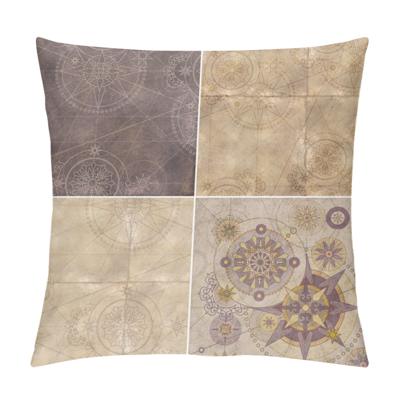 Personality  Abstract Steam Punk Background Pillow Covers