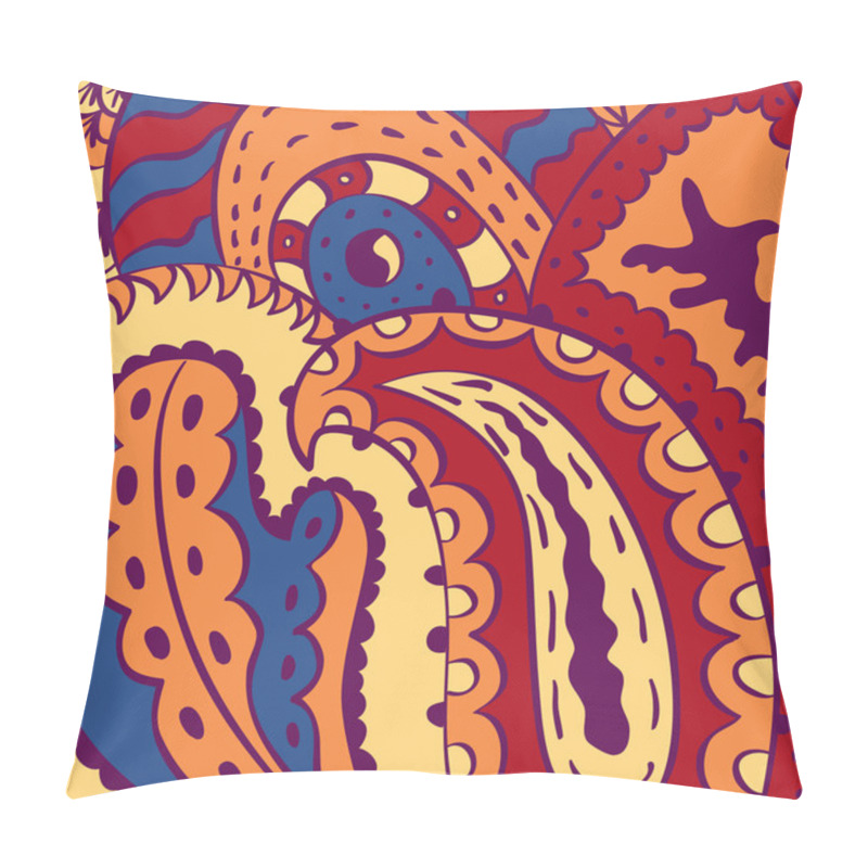 Personality  Floral Paisley Seamless Pattern Pillow Covers