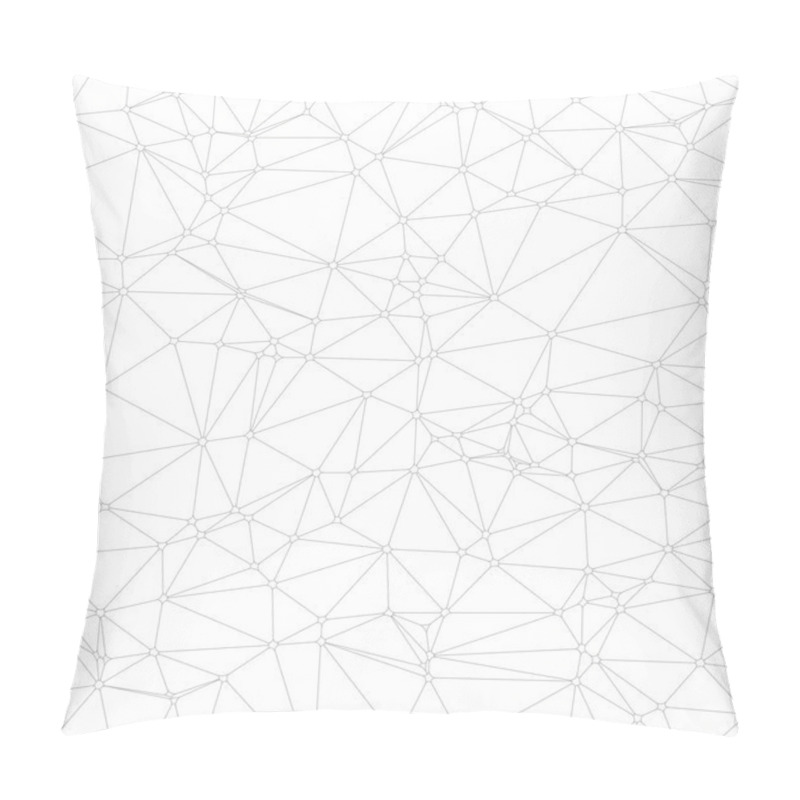 Personality  Abstract White Geometric Triangles Background Pillow Covers