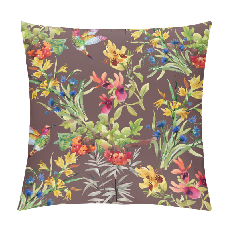 Personality  Pattern With Flowers And Birds  Pillow Covers