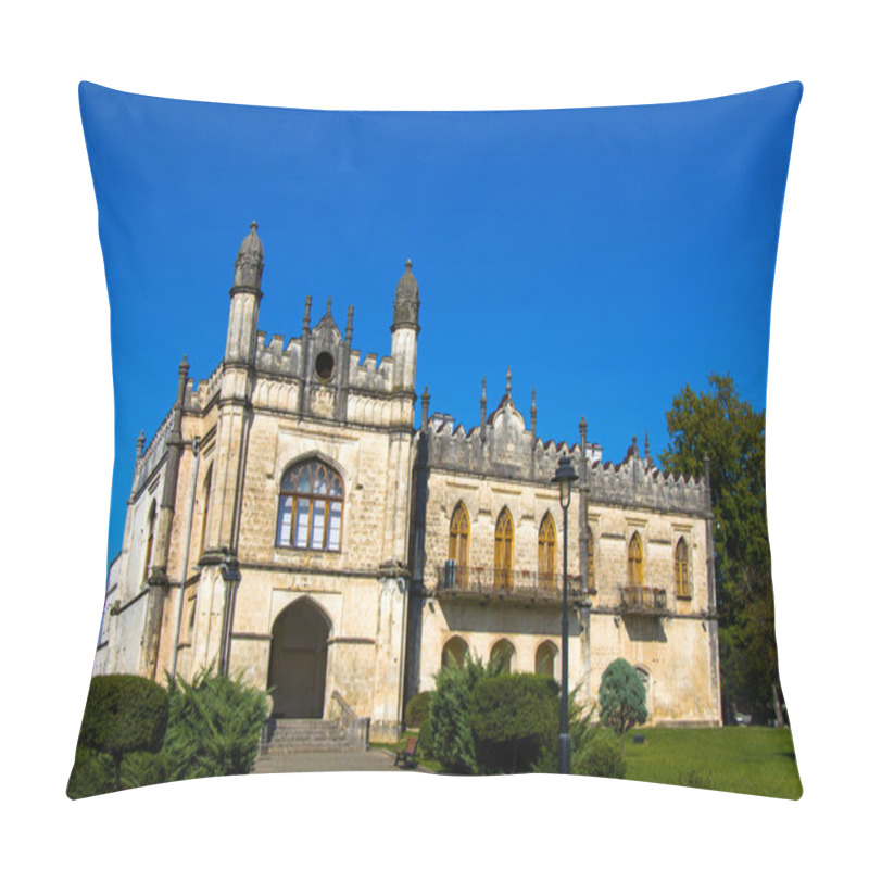 Personality  Dadiani Palace In Zugdidi, Georgia. Daytime And Sunlight Pillow Covers