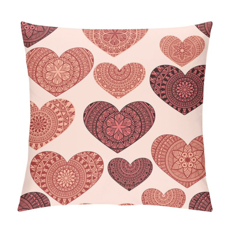 Personality  Hand Drawn Doodle Hearts Pattern Pillow Covers