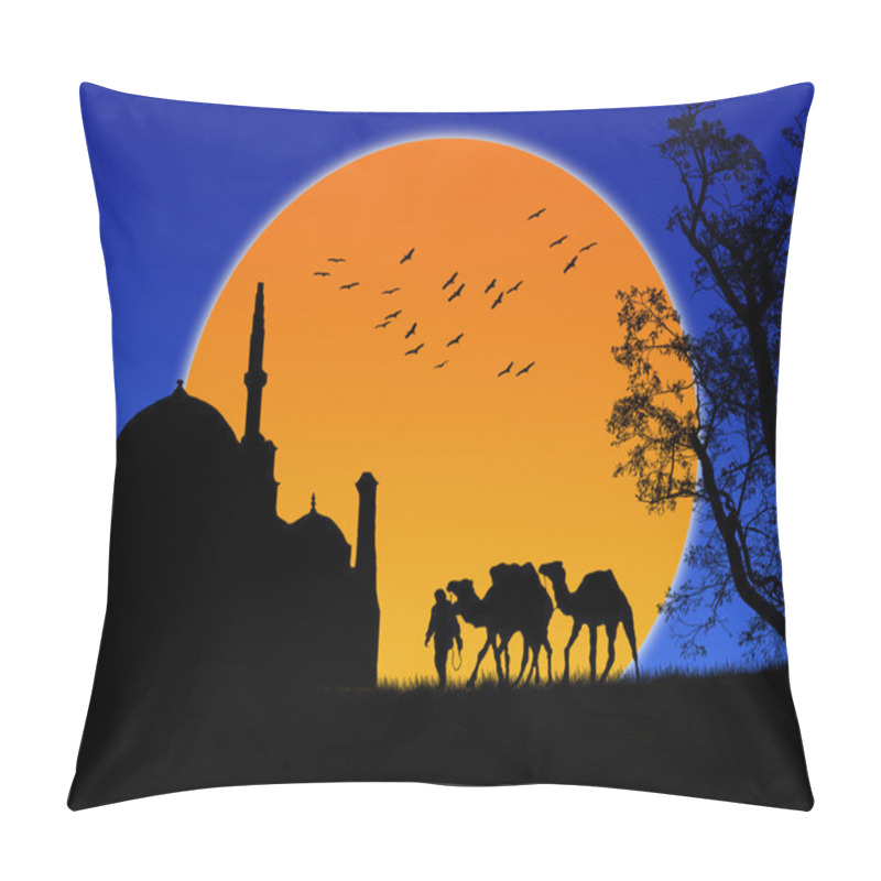 Personality  An Islamic Sunset Background Pillow Covers