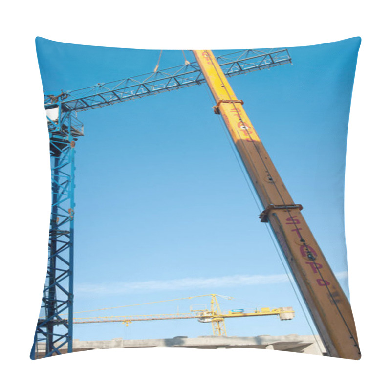 Personality  Dismantling Of The Rear Console Of The High-rise Construction Crane Pillow Covers