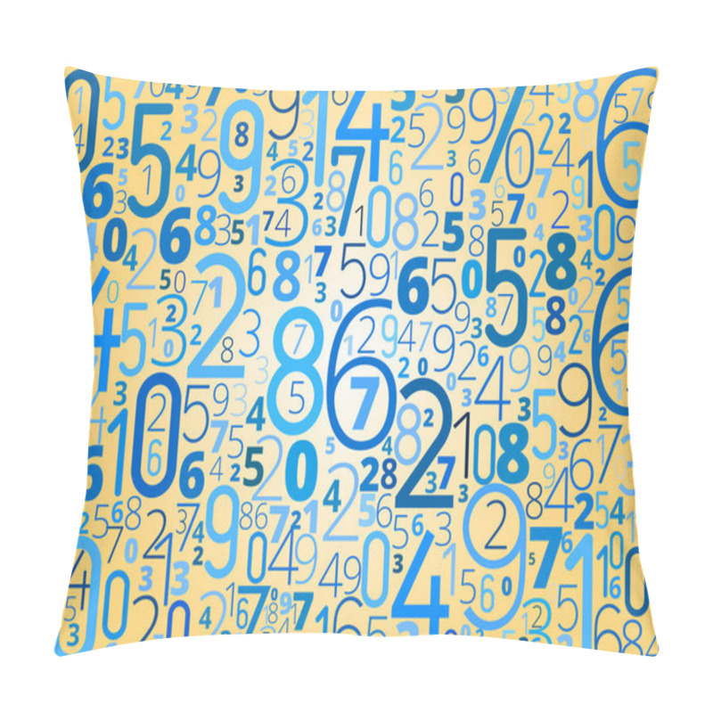 Personality  Vector Background From Numbers Pillow Covers