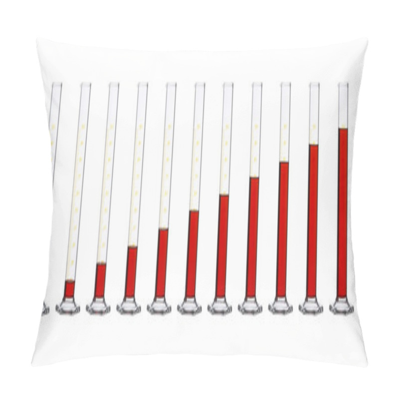 Personality  Measuring Cylinders In A Row Pillow Covers