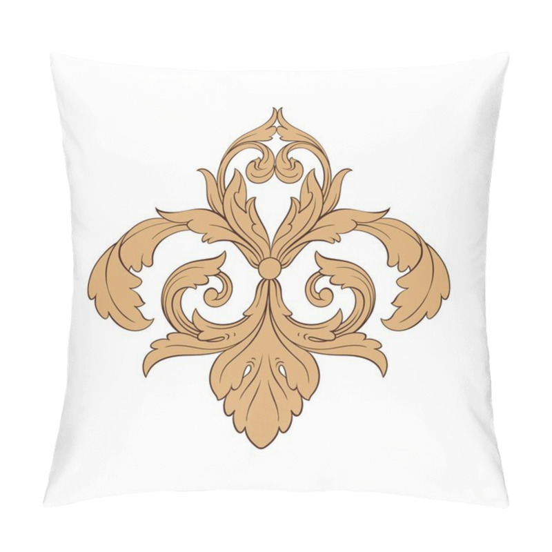 Personality  Classical Baroque Ornament Vector  Pillow Covers