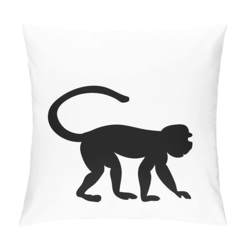 Personality  Monkey Sitting On A Branch Pillow Covers