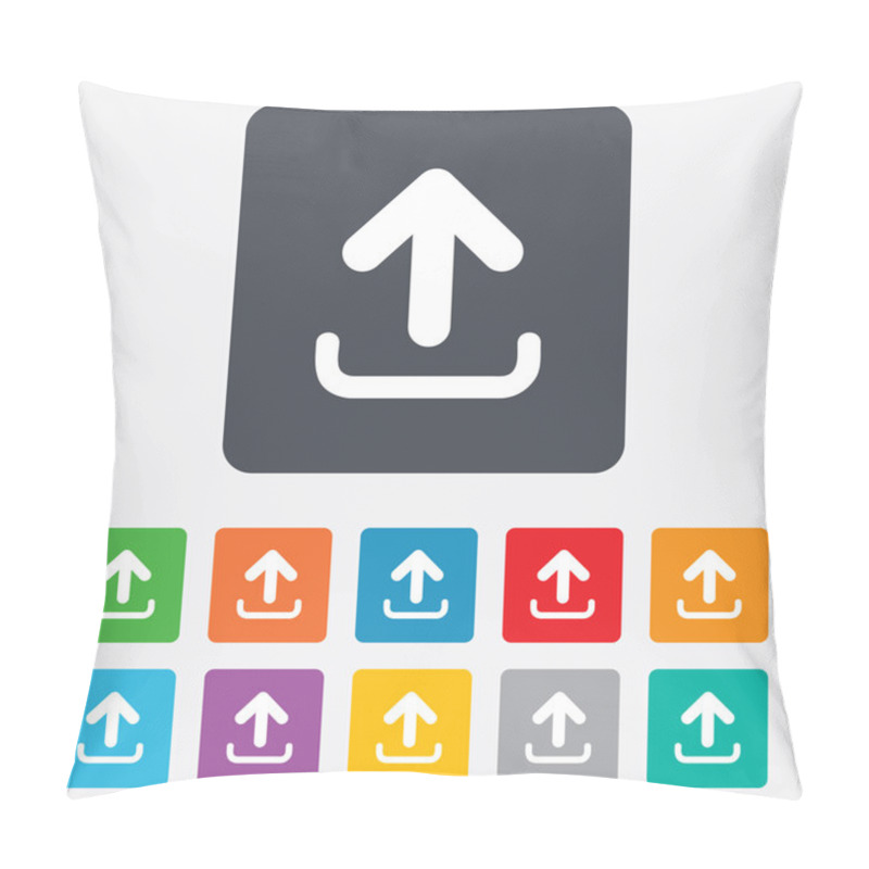 Personality  Upload Sign Icon. Upload Button. Pillow Covers