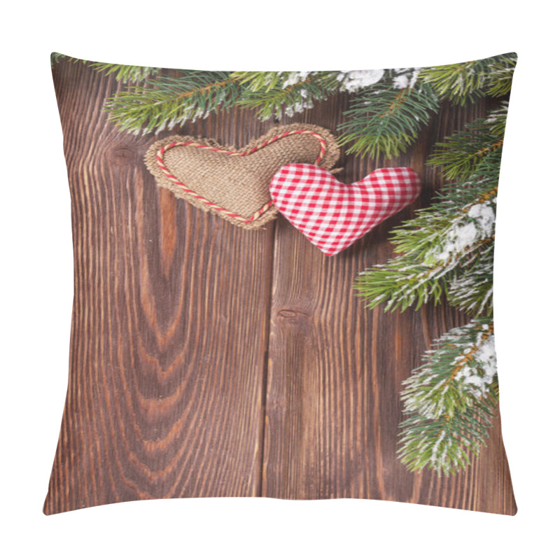 Personality  Christmas Tree Branch With Hearts Toys Pillow Covers