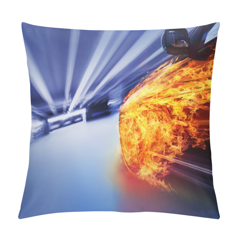 Personality  Car In Fire Pillow Covers