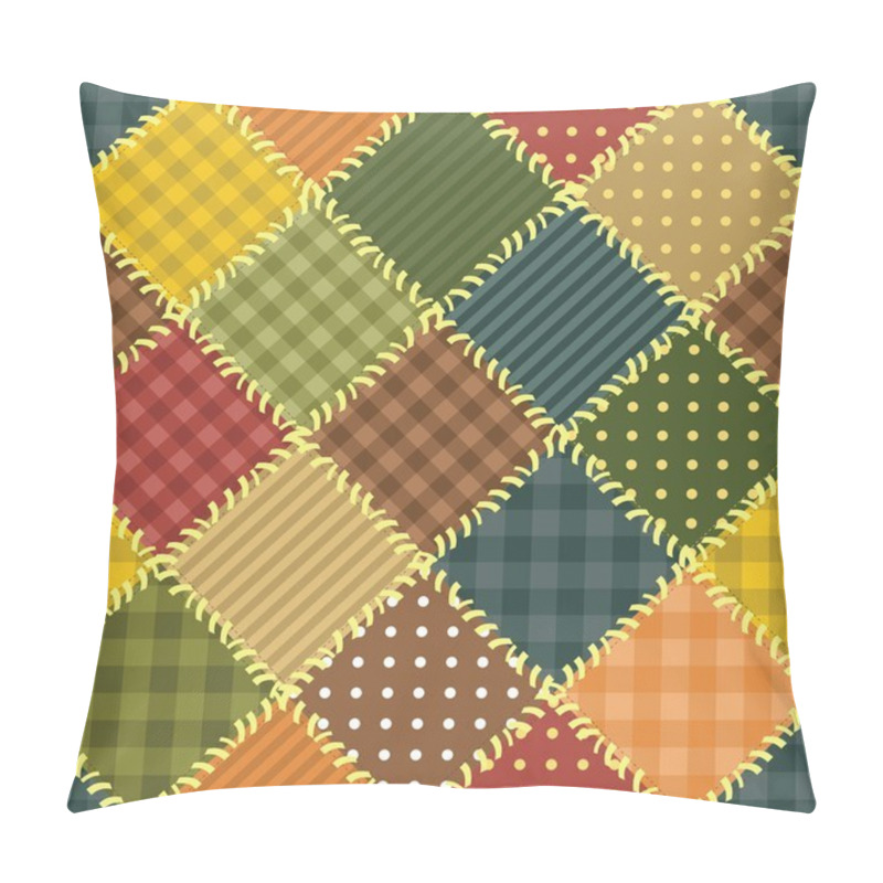 Personality  Patchwork Background With Different Patterns Pillow Covers