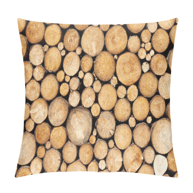 Personality  Pine Timber Background Pillow Covers